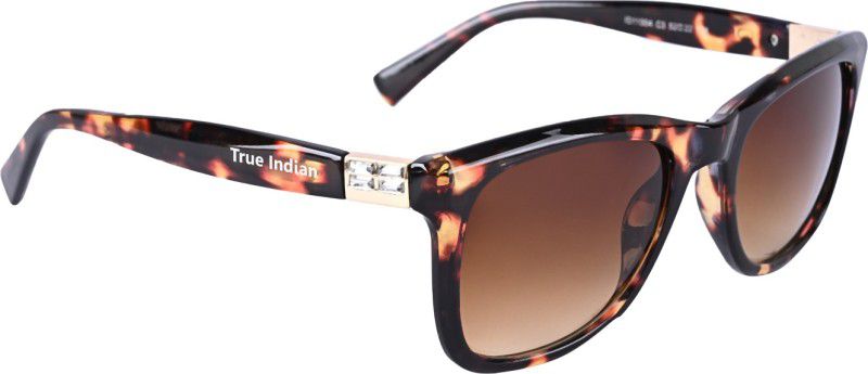 Polarized, UV Protection Wayfarer, Retro Square Sunglasses (Free Size)  (For Women, Brown)