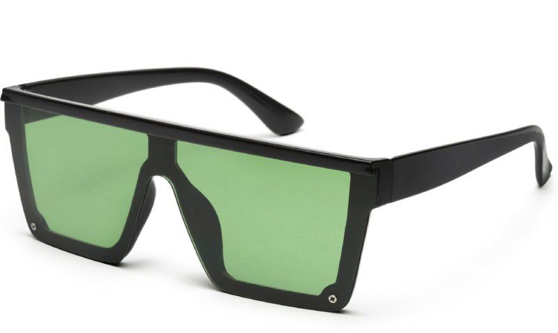 Rectangular Sunglasses  (For Men & Women, Green)