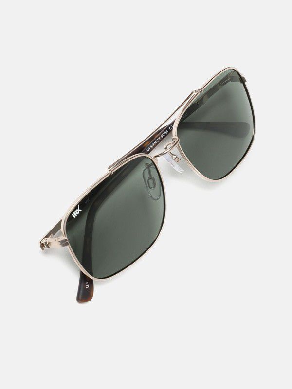 Polarized, UV Protection Rectangular Sunglasses (Free Size)  (For Men, Blue)