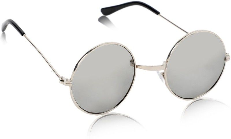 Round Sunglasses  (For Men & Women, Silver)