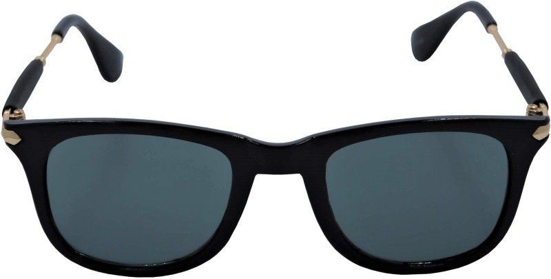 UV Protection Wayfarer, Cat-eye, Aviator, Sports Sunglasses (Free Size)  (For Men & Women, Black)