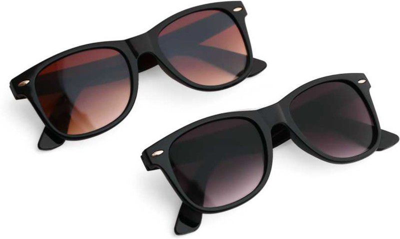 UV Protection, Riding Glasses Retro Square Sunglasses (Free Size)  (For Men & Women, Brown)