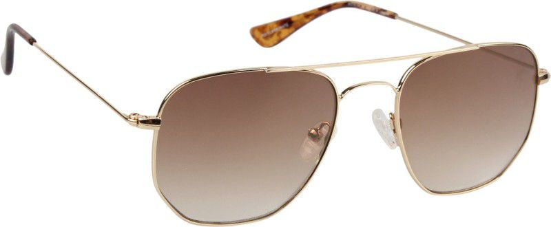 Gradient Retro Square Sunglasses (56)  (For Men, Brown)