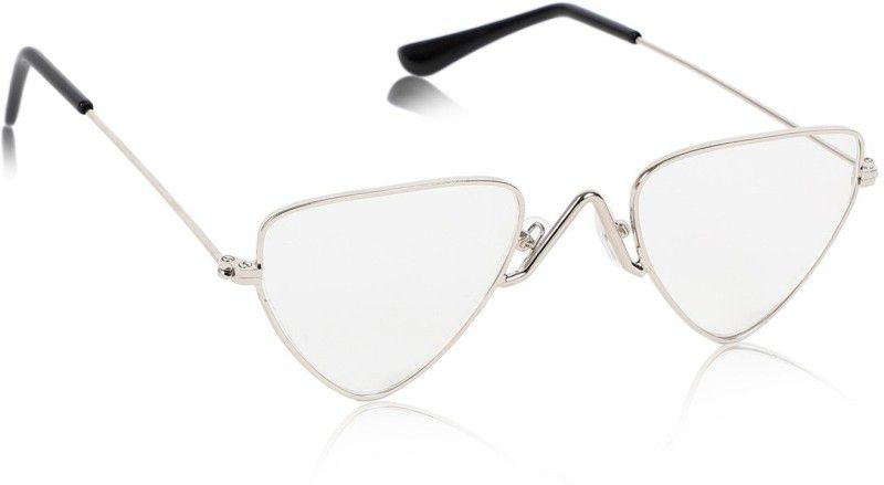 UV Protection, Riding Glasses Cat-eye Sunglasses (48)  (For Men & Women, Clear)