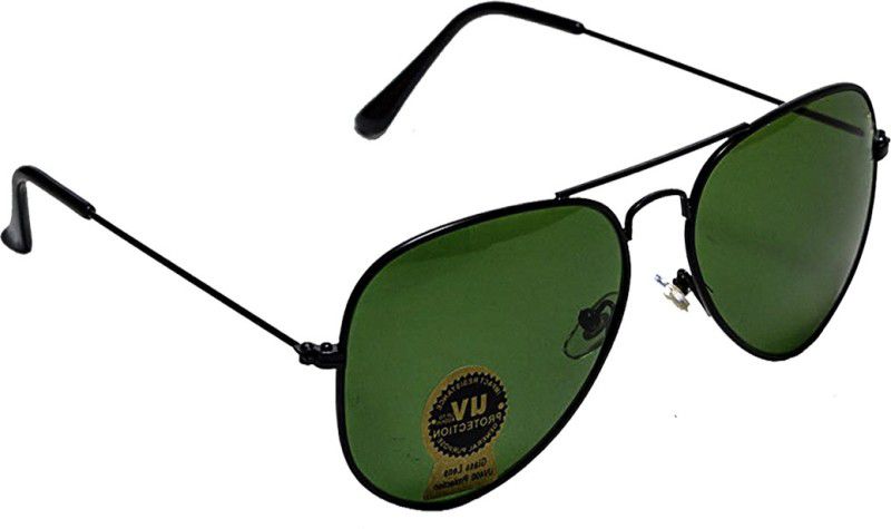UV Protection, Riding Glasses Wayfarer Sunglasses (Free Size)  (For Men & Women, Green)