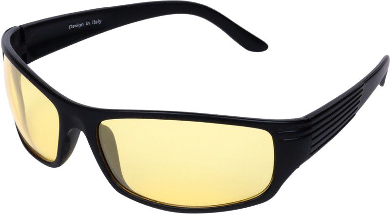 Riding Glasses, UV Protection Sports Sunglasses (45)  (For Boys & Girls, Yellow)