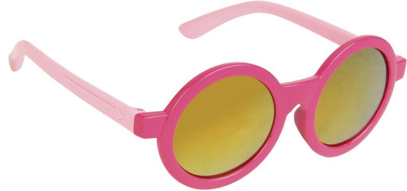 Mirrored Round Sunglasses (Free Size)  (For Boys & Girls, Yellow)