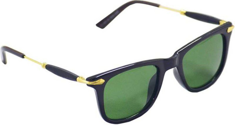 Gradient, Mirrored, UV Protection Wayfarer Sunglasses (58)  (For Boys & Girls, Green)