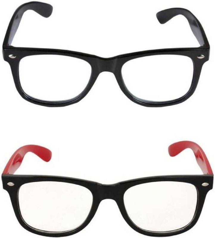 UV Protection Wayfarer Sunglasses (50)  (For Men & Women, Red, Clear)