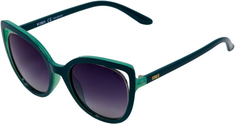 Polarized Cat-eye Sunglasses (52)  (For Women, Violet)