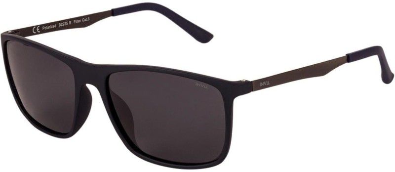 UV Protection, Riding Glasses Rectangular Sunglasses (56)  (For Men, Blue)