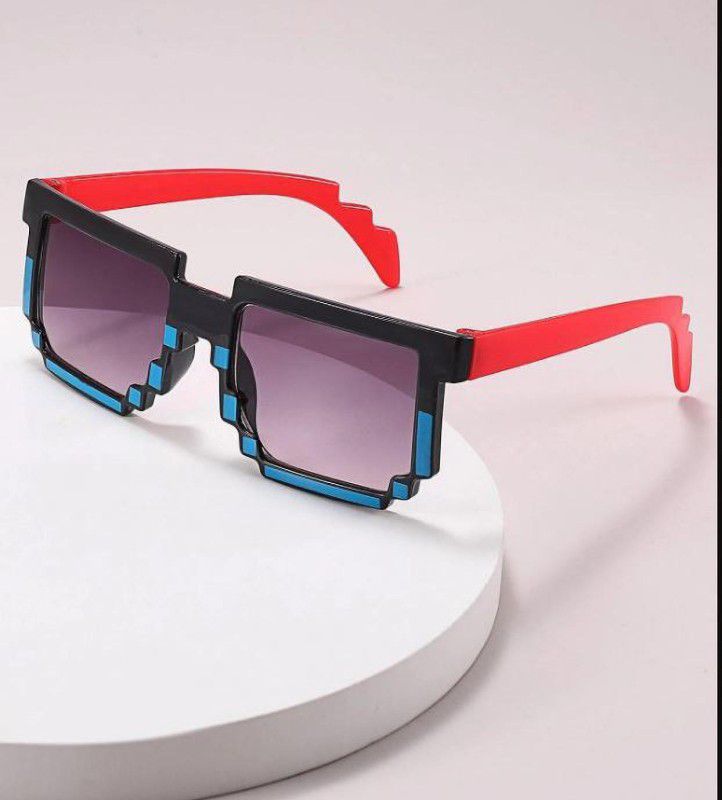 Gradient, Polarized, Riding Glasses, UV Protection Wayfarer Sunglasses (Free Size)  (For Boys & Girls, Black)