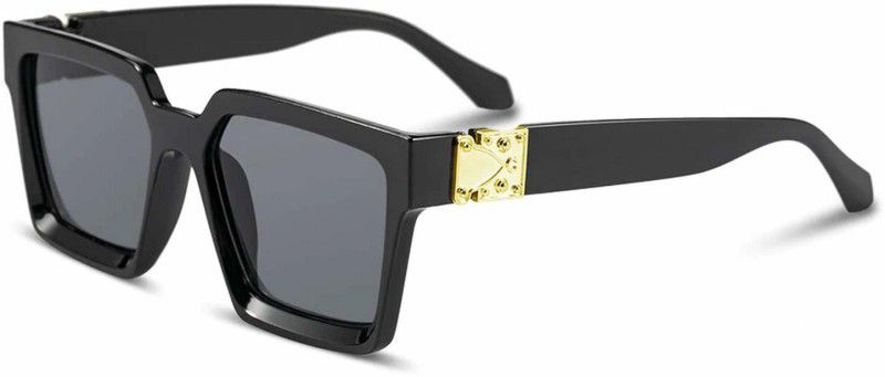 Rectangular Sunglasses  (For Men, Black)