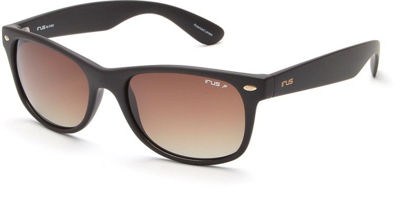 Polarized Retro Square Sunglasses (54)  (For Men & Women, Brown)