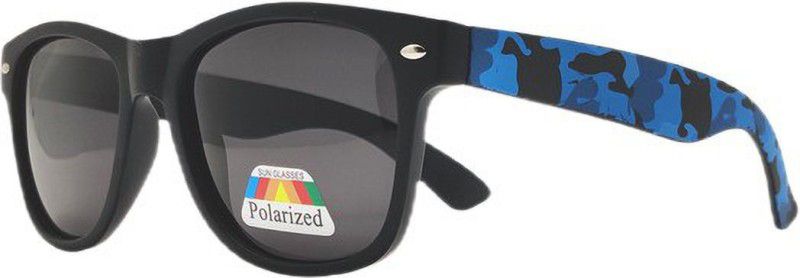 Polarized Wayfarer Sunglasses (50)  (For Men & Women, Black)