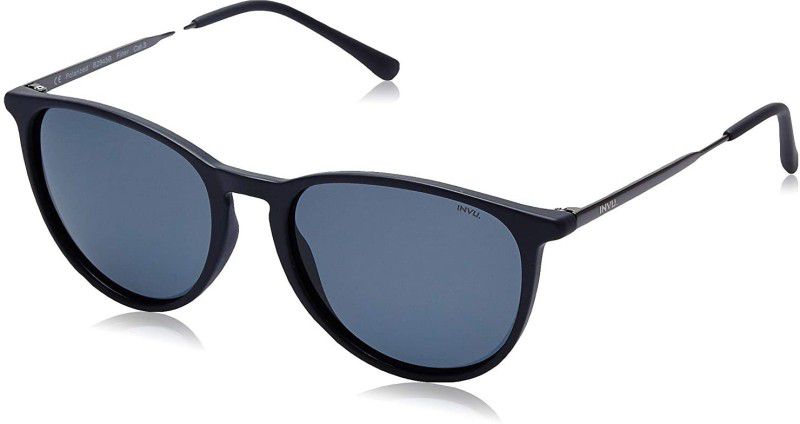 Polarized Round Sunglasses (54)  (For Men, Blue)