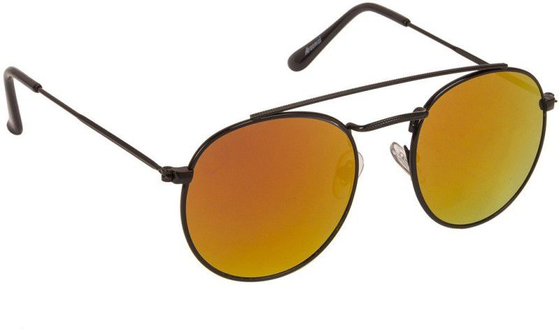 Round Sunglasses  (For Men & Women, Orange)
