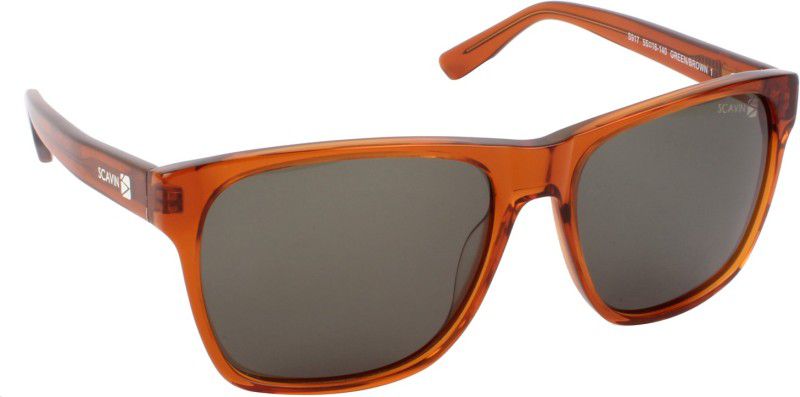 Rectangular Sunglasses (58)  (For Men & Women, Green)