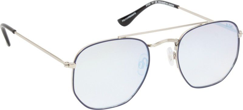 Gradient, UV Protection Aviator Sunglasses (51)  (For Men, Silver)