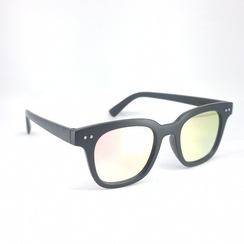 UV Protection, Mirrored Wayfarer Sunglasses (Free Size)  (For Boys & Girls, Pink)