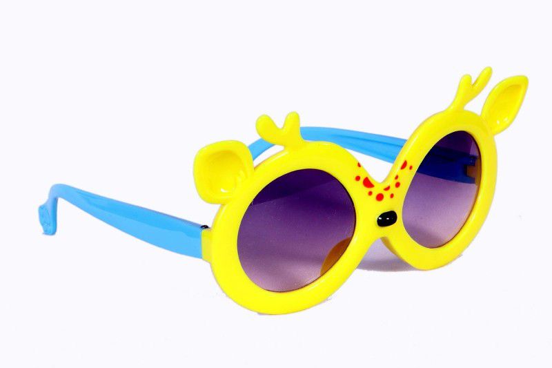 UV Protection Round Sunglasses (46)  (For Boys & Girls, Grey)