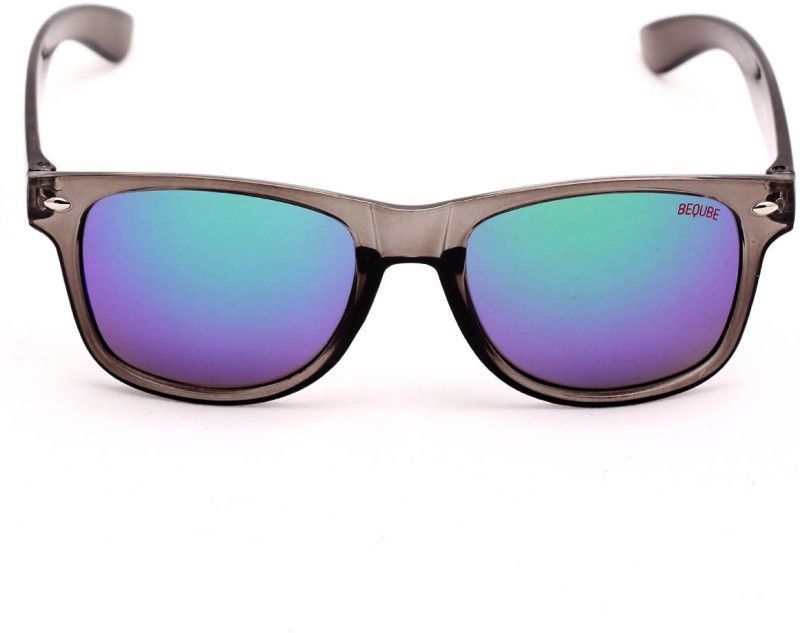 Mirrored Wayfarer Sunglasses (53)  (For Men, Multicolor)