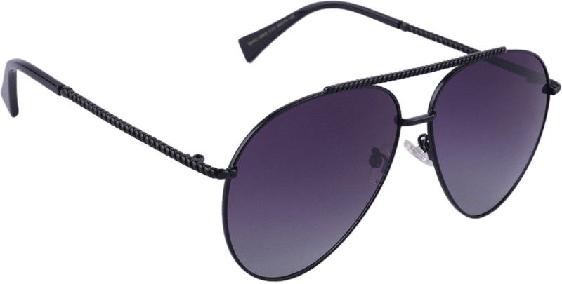 Polarized Aviator Sunglasses (60)  (For Men & Women, Violet)