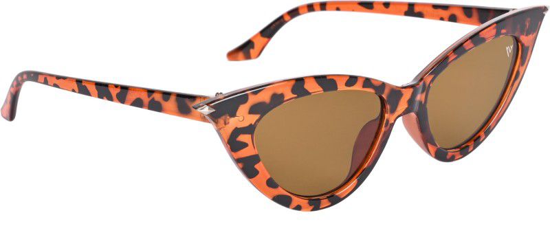 UV Protection Cat-eye Sunglasses (48)  (For Women, Brown, Black)