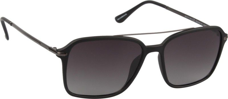 Gradient Retro Square Sunglasses (54)  (For Men, Grey)