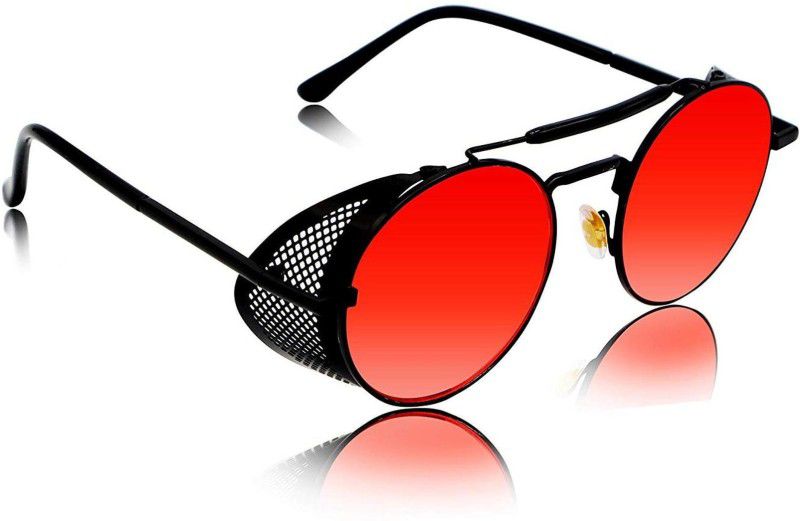 Gradient, UV Protection Spectacle Sunglasses (Free Size)  (For Men & Women, Red)