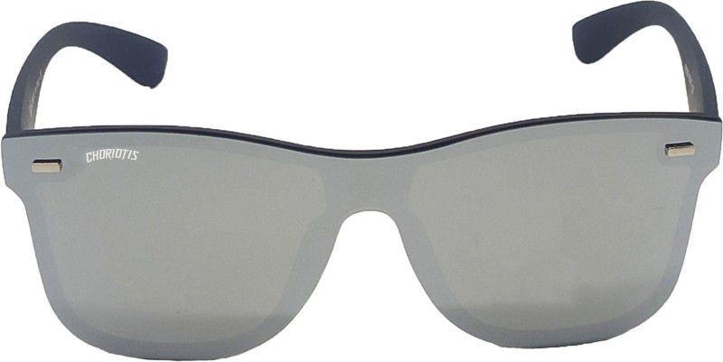 UV Protection, Riding Glasses, Polarized Retro Square Sunglasses (56)  (For Men & Women, Silver)