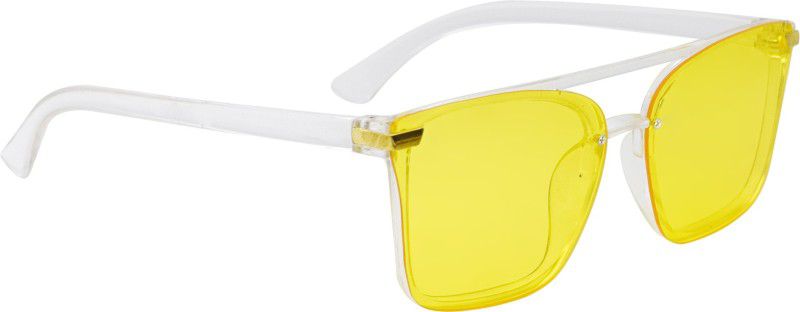 UV Protection Wayfarer Sunglasses (54)  (For Men & Women, Yellow)