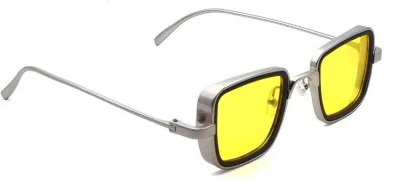 Rectangular Sunglasses  (For Men & Women, Yellow)