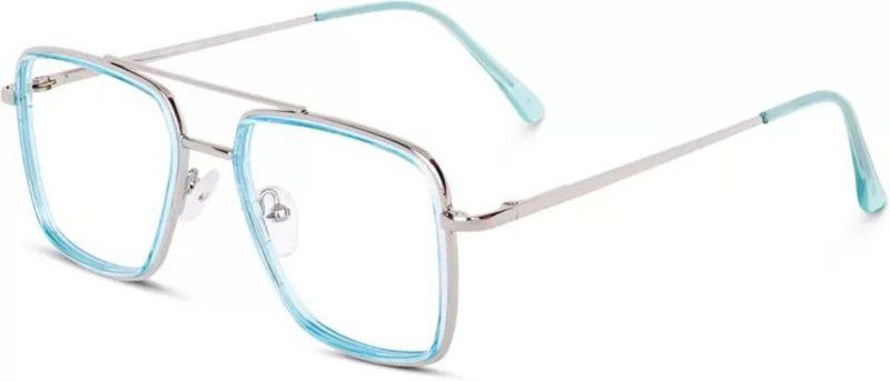 UV Protection Retro Square Sunglasses (45)  (For Men & Women, Clear)