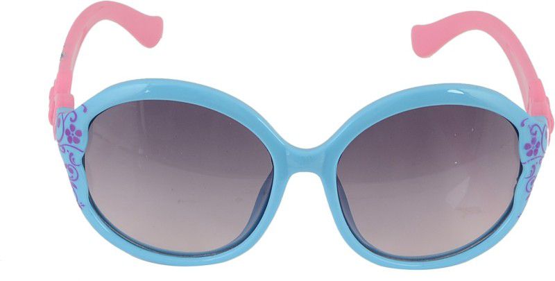 Polarized, Riding Glasses, UV Protection Over-sized Sunglasses (49)  (For Boys & Girls, Blue)