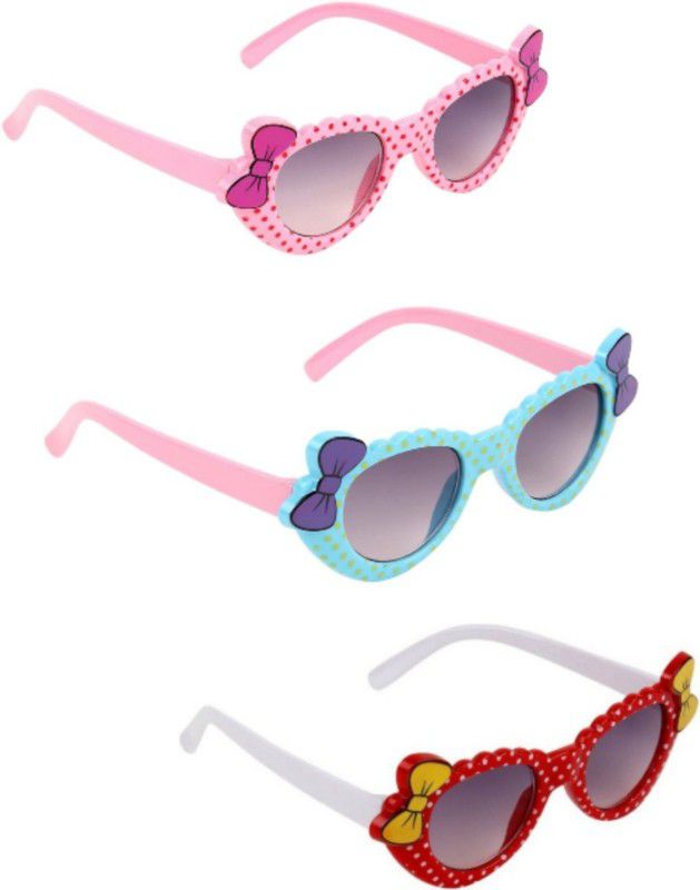 Cat-eye Sunglasses  (For Boys & Girls, Violet)