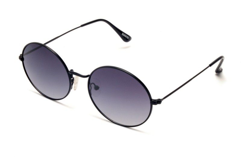 Polarized Oval Sunglasses (54)  (For Men & Women, Black)