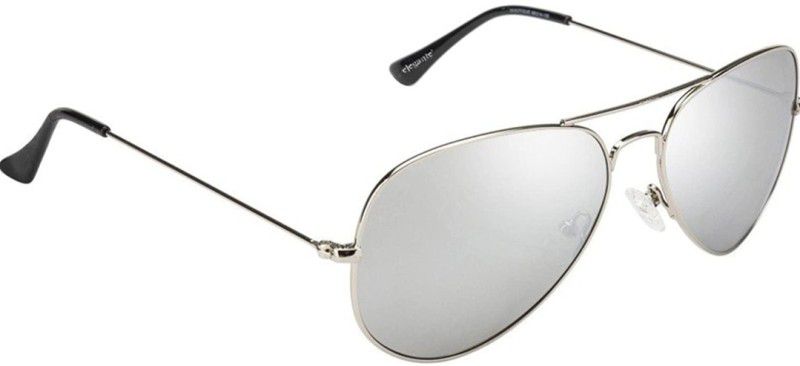 UV Protection, Gradient Aviator Sunglasses (58)  (For Men & Women, Silver)