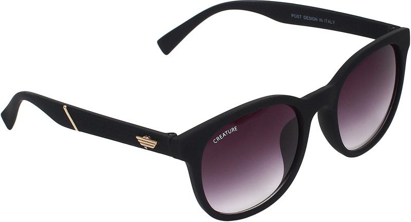 UV Protection Clubmaster Sunglasses (50)  (For Men & Women, Black)