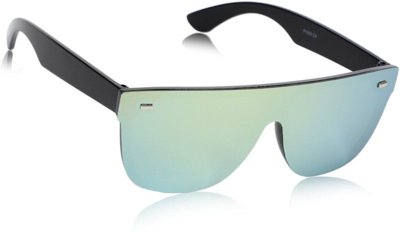 UV Protection, Mirrored, Riding Glasses Wayfarer Sunglasses (Free Size)  (For Men & Women, Green)