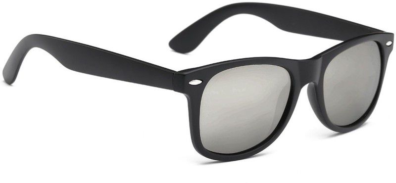 Gradient, UV Protection Wayfarer Sunglasses (50)  (For Boys & Girls, Silver)