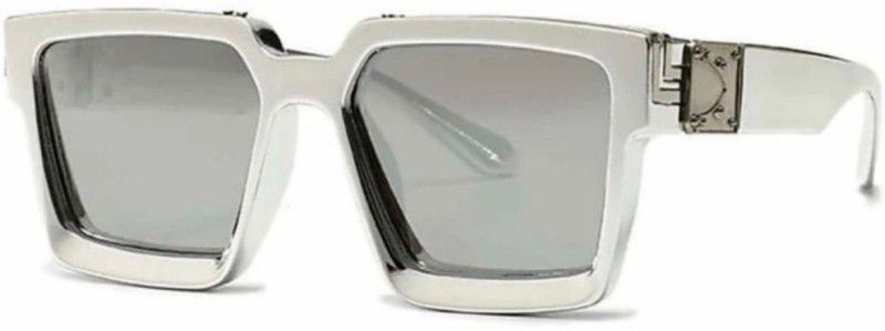 UV Protection Rectangular Sunglasses (44)  (For Men & Women, Black)