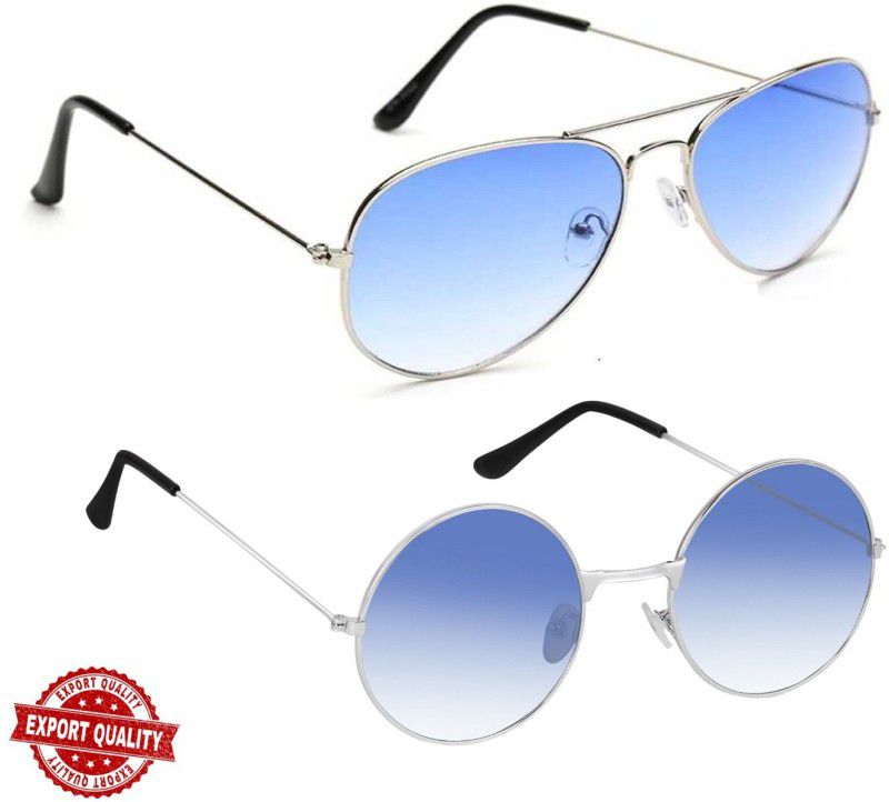 UV Protection Aviator Sunglasses (50)  (For Boys & Girls, Blue)