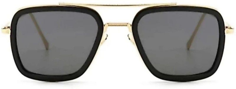 UV Protection Round Sunglasses (44)  (For Men & Women, Black)