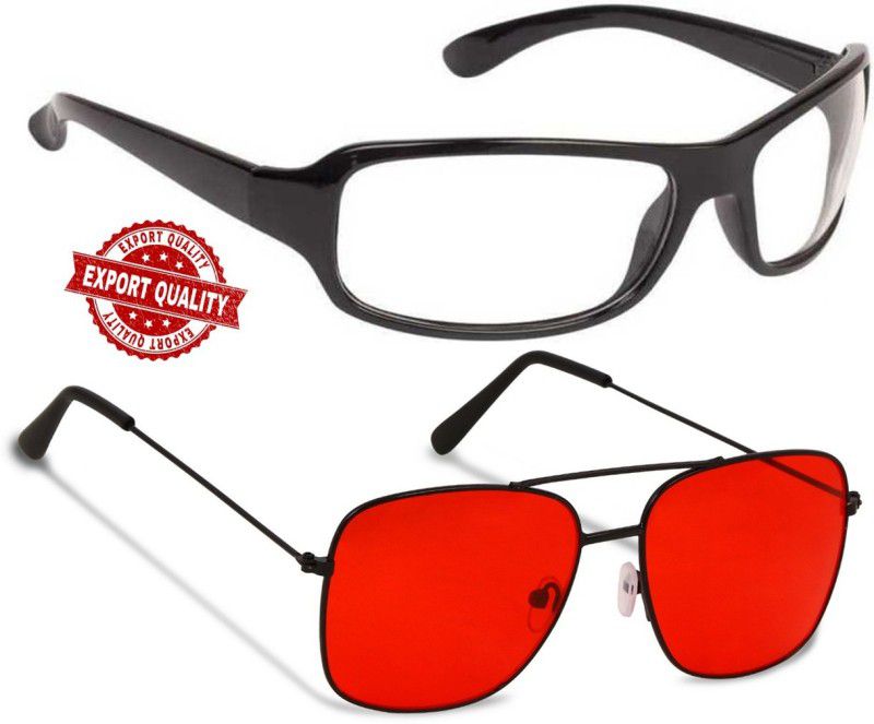 Wrap-around Sunglasses  (For Boys & Girls, Red)