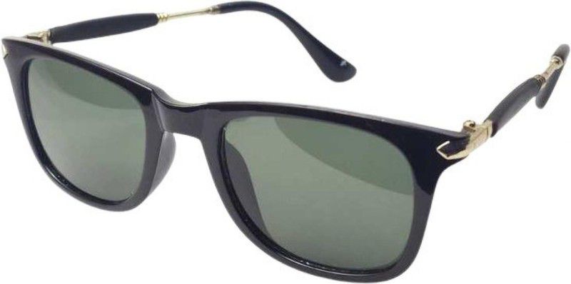 UV Protection Clubmaster Sunglasses (Free Size)  (For Men, Black)