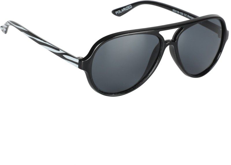 Polarized Aviator Sunglasses (49)  (For Boys, Grey)