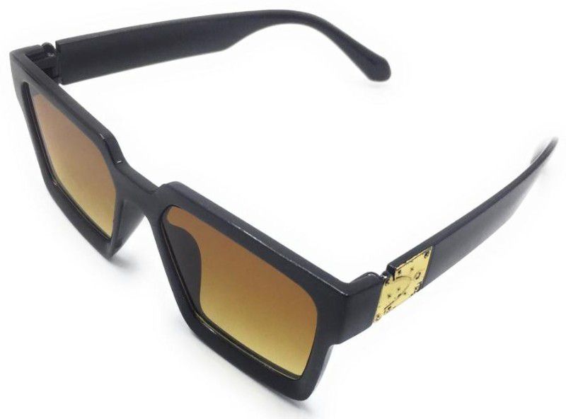 UV Protection Over-sized Sunglasses (53)  (For Men & Women, Brown)