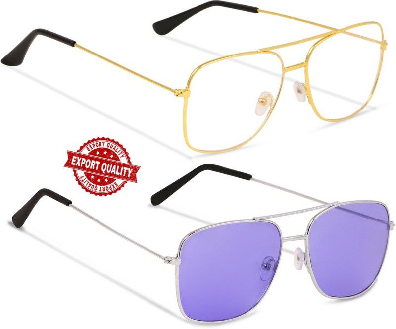 Rectangular Sunglasses  (For Boys & Girls, Violet)