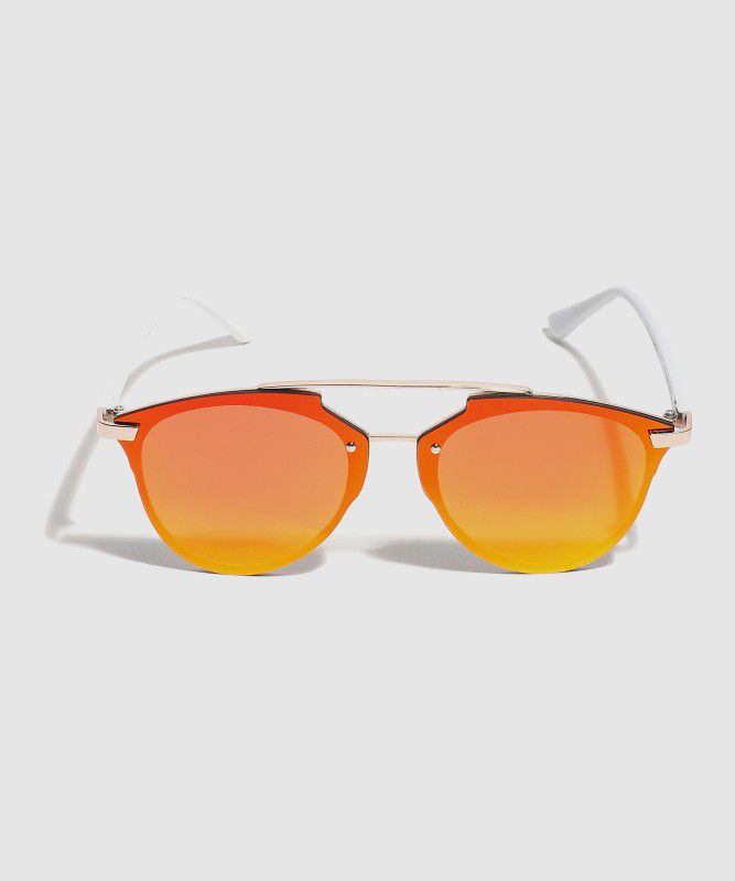 Polarized Wayfarer Sunglasses (Free Size)  (For Women, Orange)